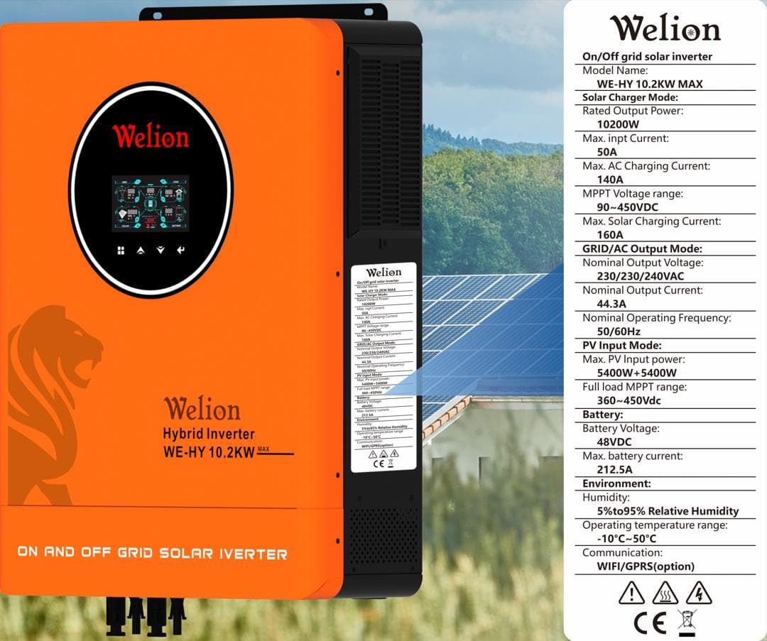 Onduleur Hybride Welion 10.2KW (WE-HY 10.2KW MAX)